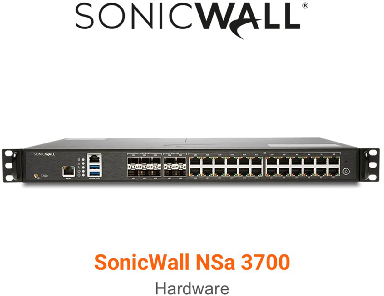 SonicWall NSA 3700 Network Security Appliance (End of Sale/Life)