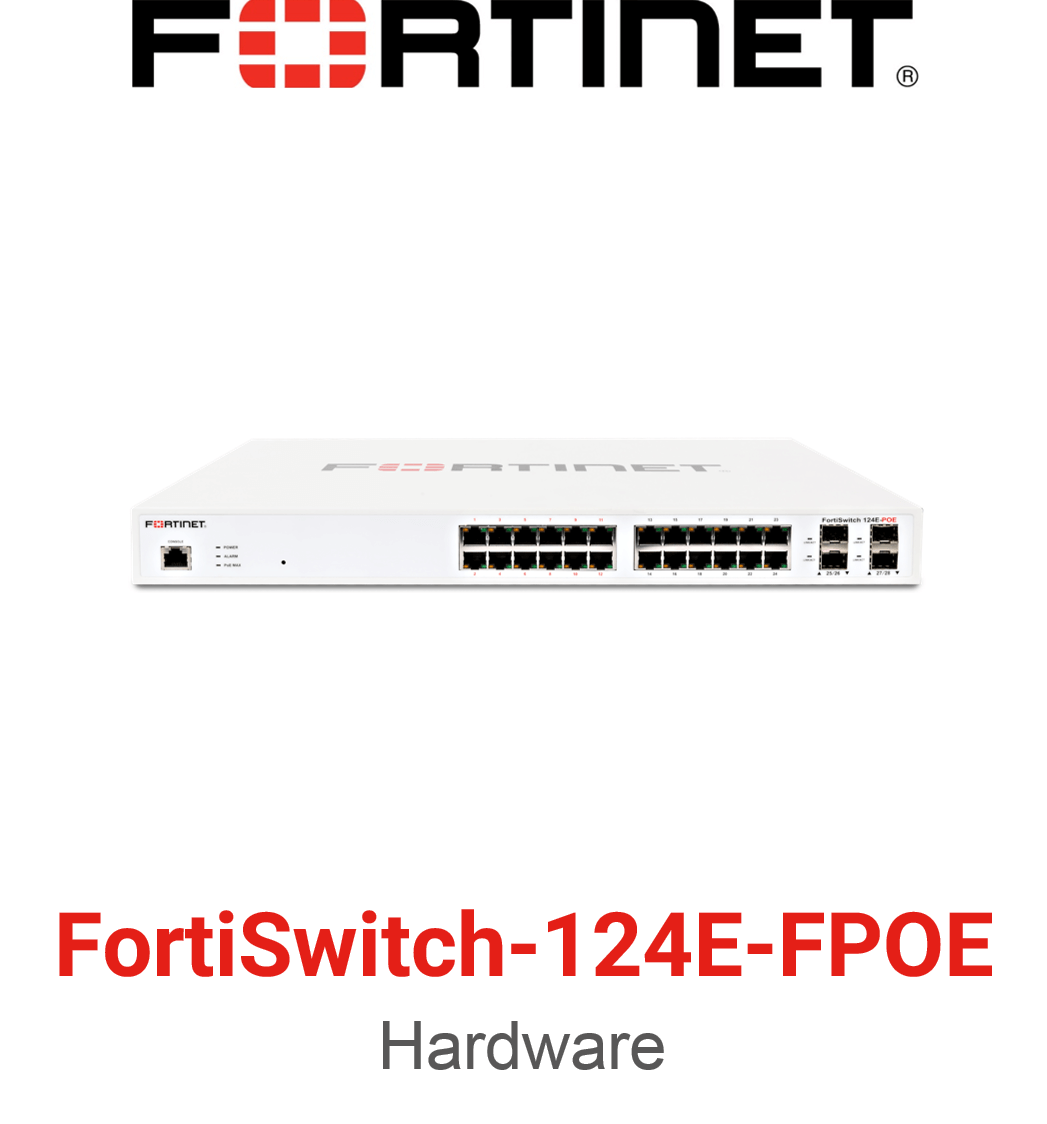 Fortinet FortiSwitch-124E-FPOE (End of Sale/Life)