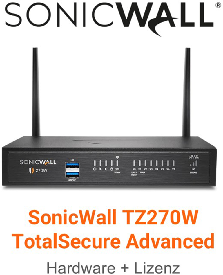 SonicWall TZ 270 Wireless-Ac Intl TotalSecure Advanced Edition