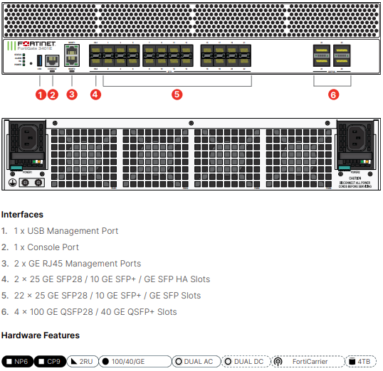 Fortinet FortiGate 3400E Firewall (End of Sale/Life)